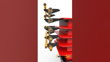 Shaking Mechanism Using Cylinders #cad #solidworks #fusion360 #mechanical #engineering #mechanism