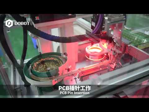 PCB Automatic workstation for feeding materials and inserting pins 1