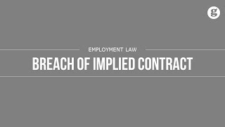 Breach of Implied Contract