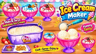 How To Make Cupcake 🧁 Icecream 🍨 And French Frys 🍟 In Kitchen Set Game Classic Gameplay | screenshot 1