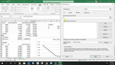 Portfolio Standard Deviation Considering Correlation and Covariance