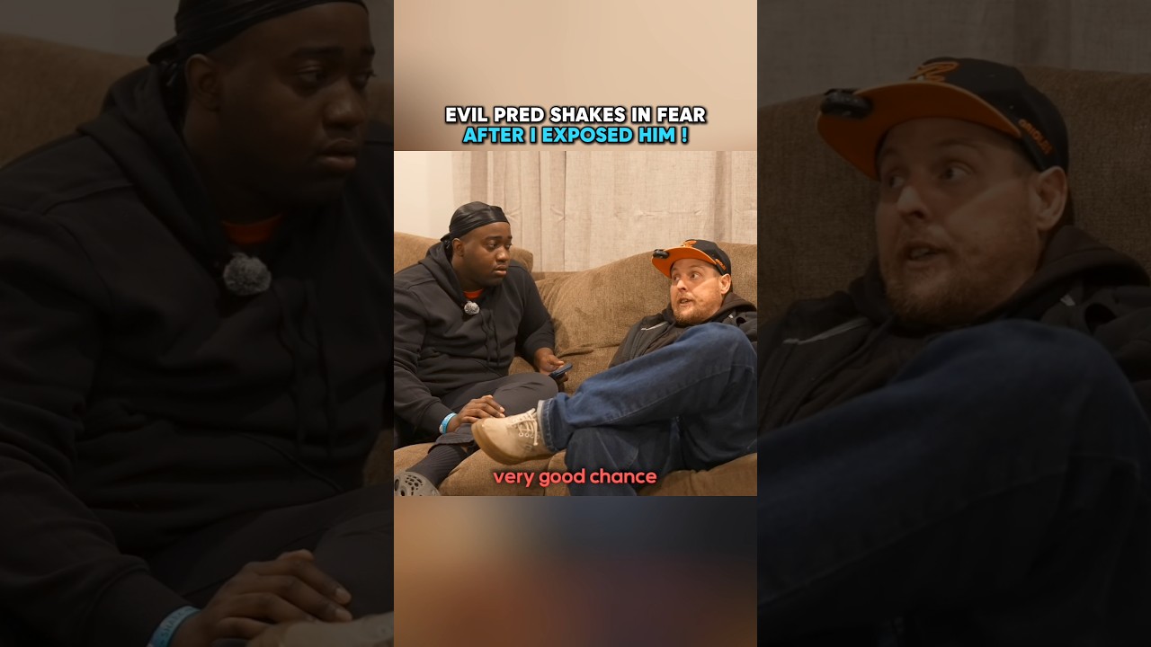 Evil man shakes in fear after I expose him to a MIN0R ! #jidion #edpwatch #police #viral