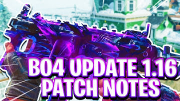 *NEW* BO4 UPDATE 1.16 PATCH NOTES! WEAPON UPDATES, NO SPECIALISTS GAMEMODE, SMG BUFFS, AND MORE!