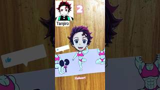 Tanjiro's New Breathing Form?! 😂 (End tak dekho!) #HuhuArt #DemonSlayer #shorts