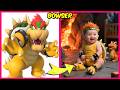 Super mario Characters As Babies 👶🏻 + Body Parts Quiz &amp; Evolution Video | Bowser Growing up, Luigi