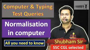 SSC CGL 2022 Tier-2 Typing Test Review| Normalisation in Computer Subject