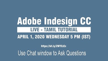 Indesign Tutorial - Tamil