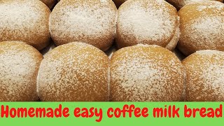 Homemade easy Coffee milk bread