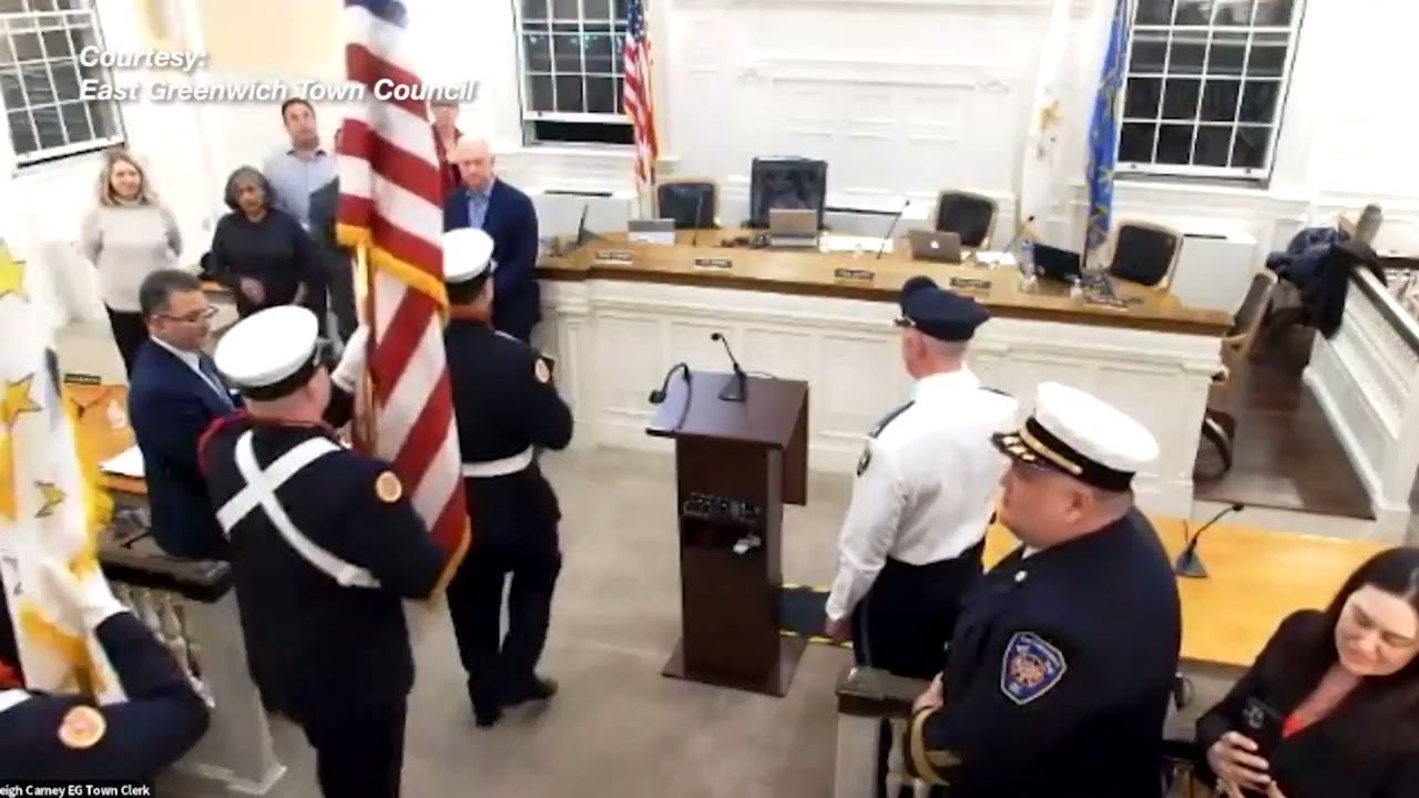 New East Greenwich fire chief officially sworn in - YouTube