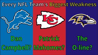 Every NFL Team's BIGGEST WEAKNESS Heading into the 2025 Season