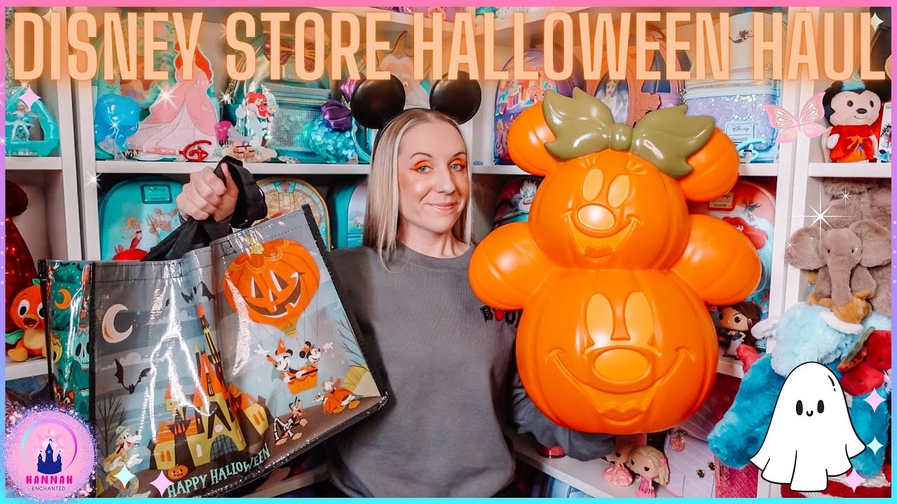 Disney Store Unboxing Brand New Halloween Haul Vlog Mickey Pumpkin Home Bargains August 2025 Autumn