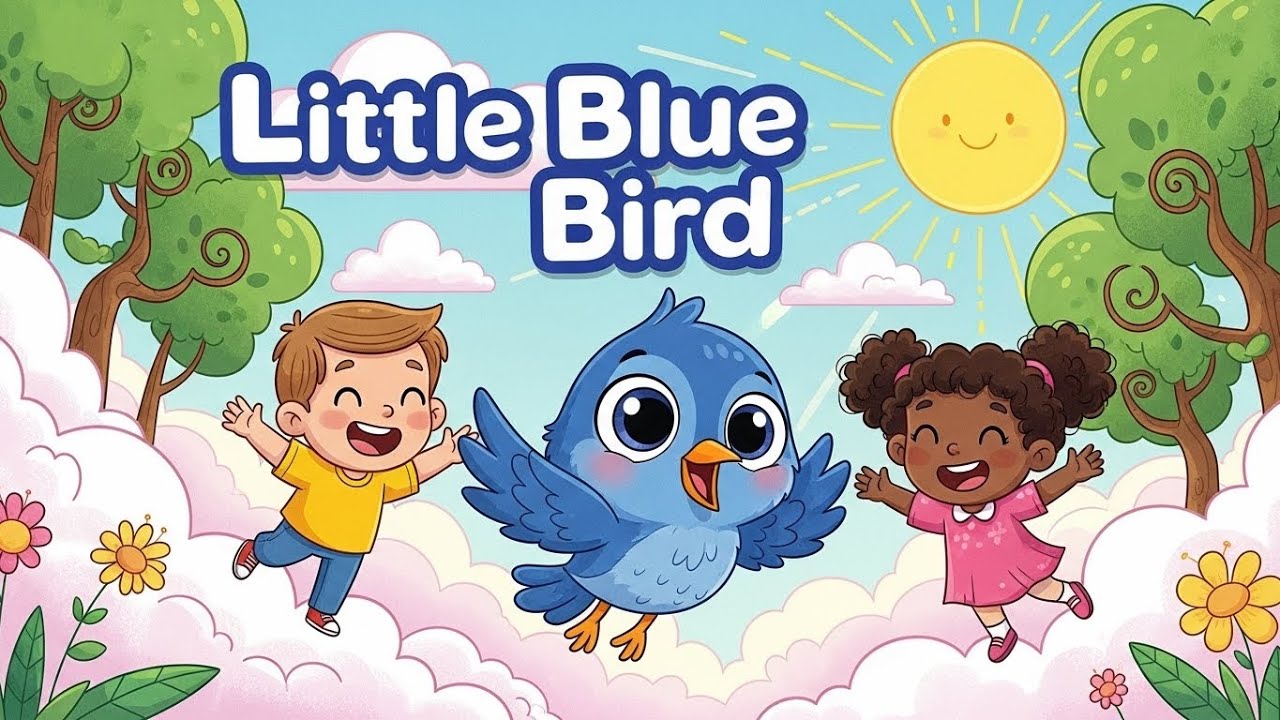 🐦🎵 Little Blue Bird | Fun Kids Song About Birds & Nature | Happy Tale & Tune