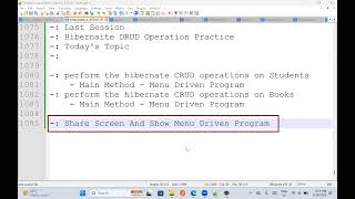 ( Hibernate Postman ) 4. Hql Introduction - practice , 28 sep 2026