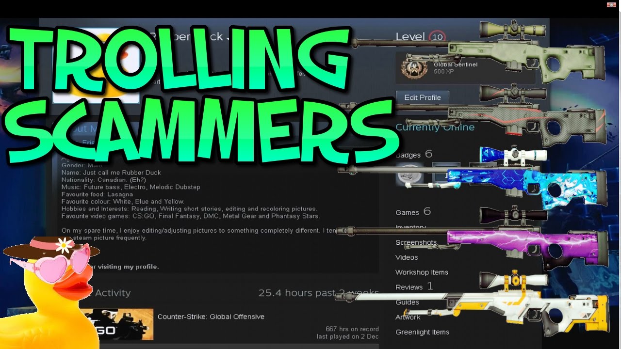 CSGO Scammers Get Trolled - YouTube