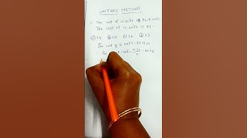 Unitary method#Youtube shorts#