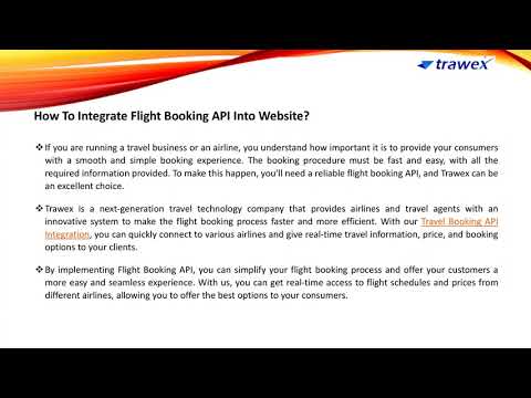 Flight Booking API | Trawex
