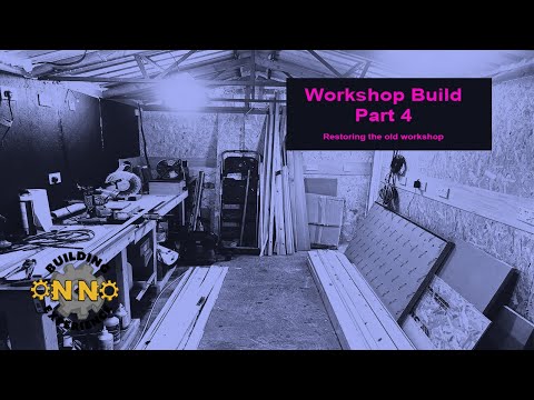 Workshop build part 4 - renovating the garage into a workshop - YouTube