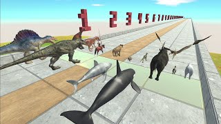 ARBS Sprint Race. Short straight course! | Animal Revolt Battle Simulator