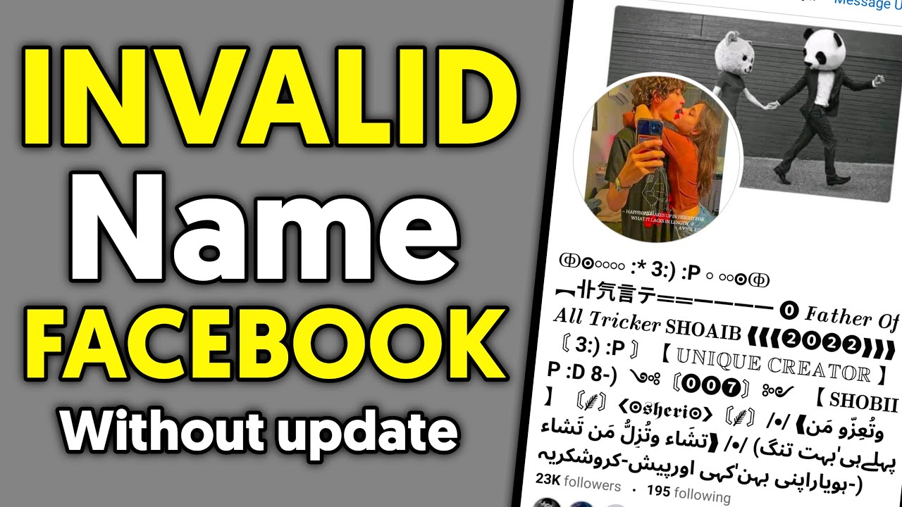 How To Create Invalid Name Facebook Account Without update 2022 | Create Invalid Name Facebook ID