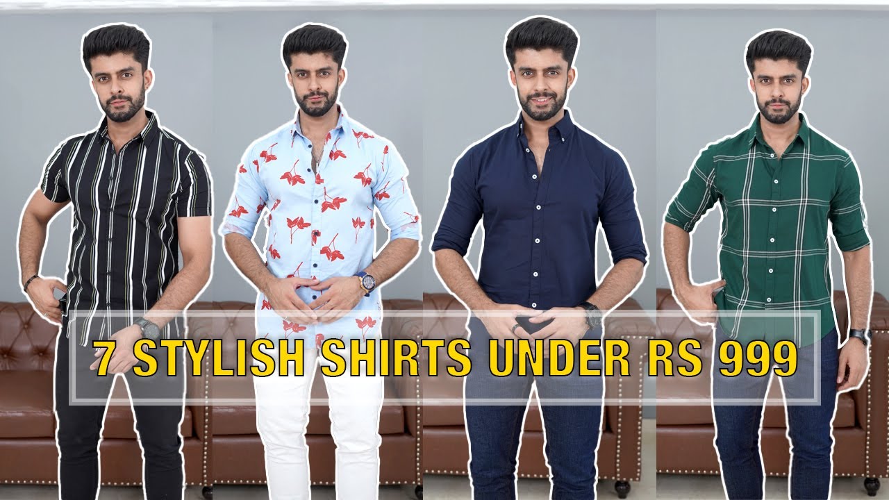 7 STYLISH SHIRTS FOR MEN UNDER ₹999 | BUDGET FASHION FOR MEN
