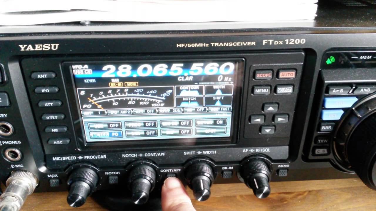 Yaesu FTdx1200 CW filter test and contour filter very effective