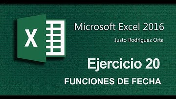 Excel Básico - Ejercicio 20 - Funciones de Fecha - Incluye enunciado y documento de partida