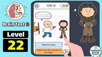 Brain Test 3 Level 22 So you finally got your precious gem Walkthrough