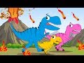 Baby T. Rex Song + Baby Shark Doo Doo + FunForKidsTV Songs Compilation