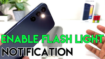 How To Enable Flash Light Notification In Samsung Galaxy A25