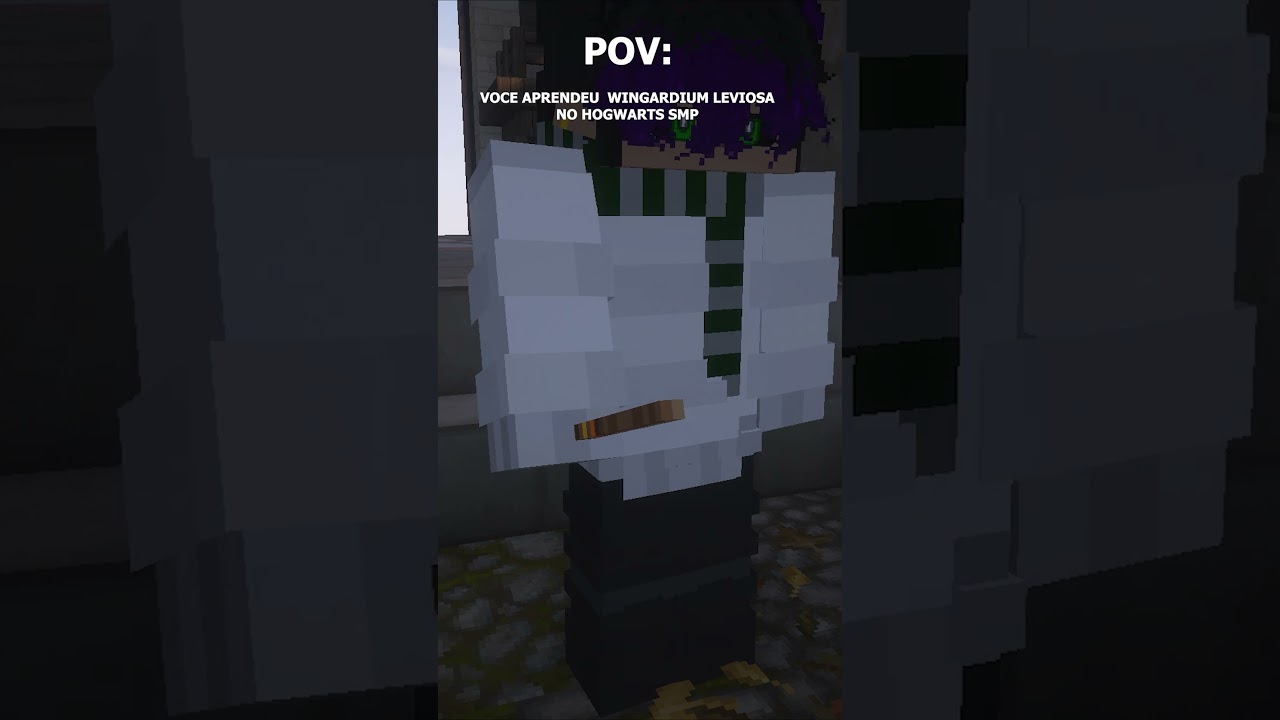 Você aprendeu wingardium leviosa no minecraft #minecraft #harrypotter  #smp #QSMP #arkanis