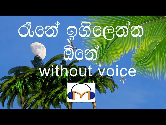 Rane Igilenna One Karaoke (without voice) රෑනේ ඉගිලෙන්න ඕනේ class=