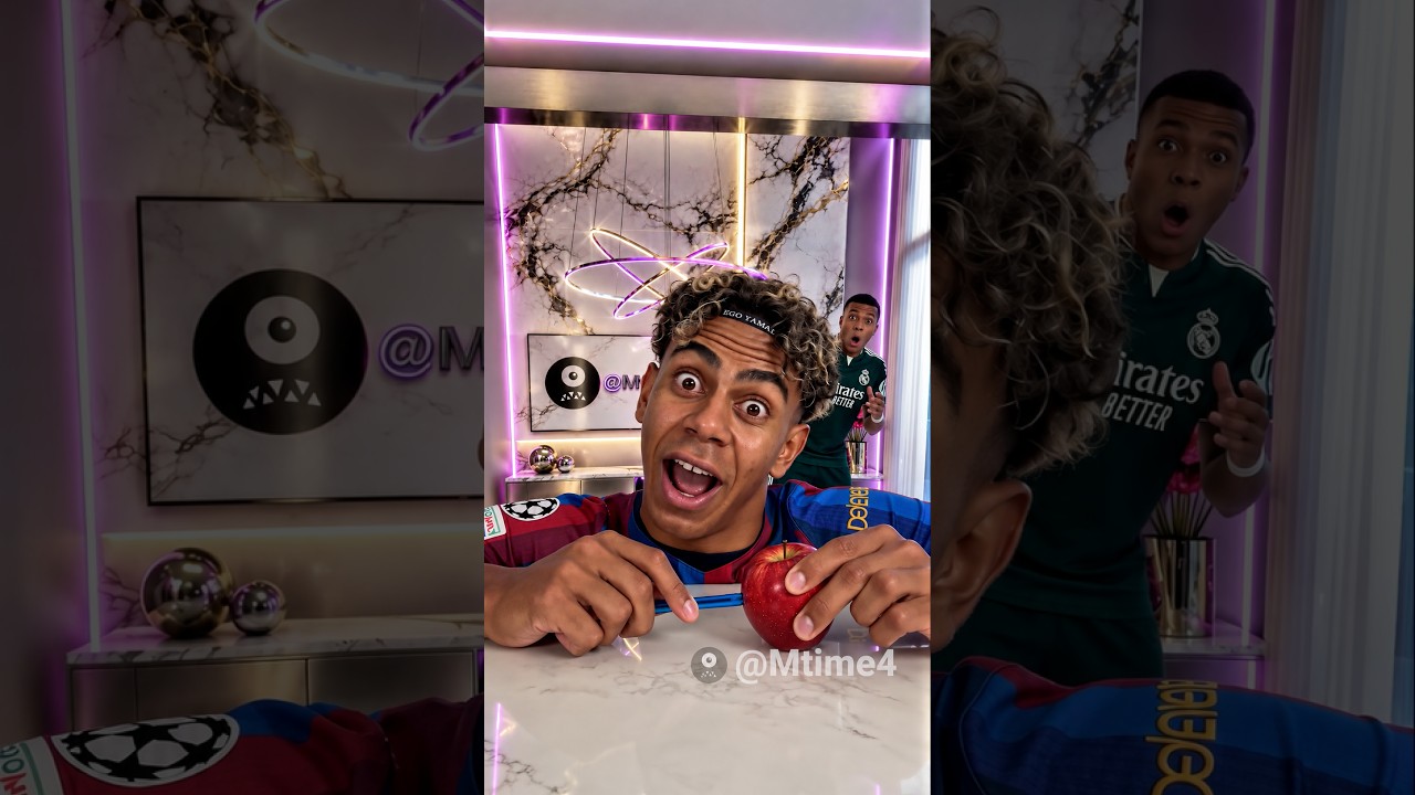 Mbappé Can't Escape Yamal's PPAP 🖊️🍍 #parody #football #yamal