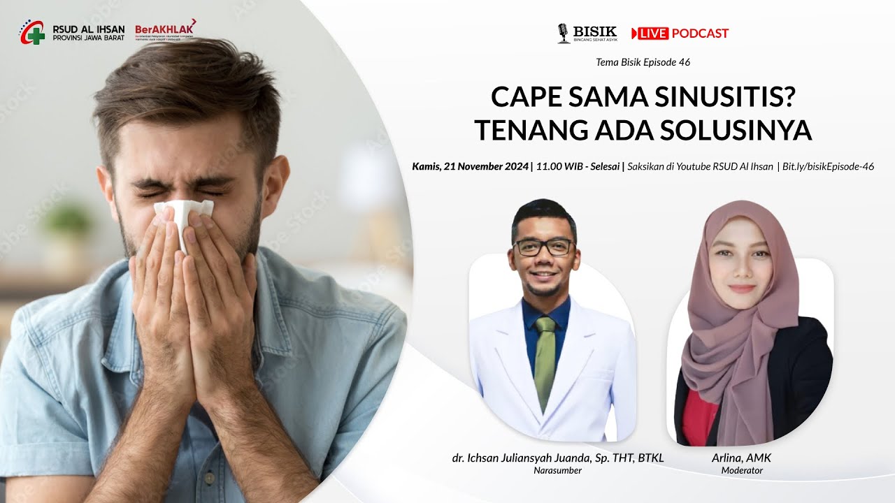 Bisik Episode 45| Cape Sama Sinusitis? Tenang ada Solusinya