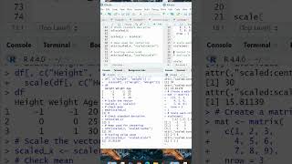 Master scale() in R! Standardize data for better ML, PCA & analysis.#RProgramming #scaling #analysis