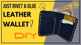 How to make wallet /Rivet Leather wallet Tutorial#DIY