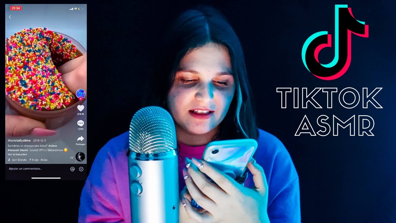 ASMR FRANÇAIS│Je réagis à des TIK TOK ASMR & Je me crée un compte (Tina_asmr) 😎