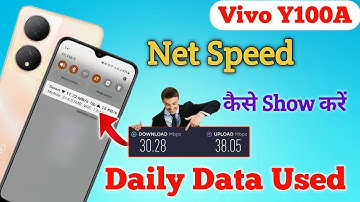 vivo y100a 5g net speed show/Vivo y100a me net speed kaise dekhe/network speed setting