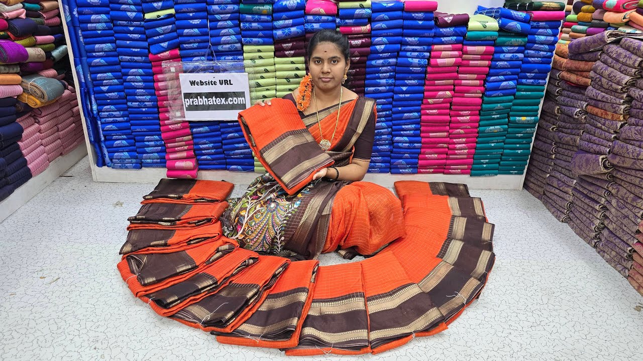 🔴Live|RUST ORANGE COLLECTION பாக்கலாம் வாங்க🥰|Elampillai Sarees|🟢Order👉8973734361
