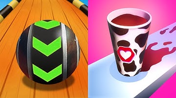 Sky Rolling Balls VS Coffee Stack - All Levels Gameplay Android iOS Ep 1