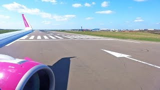 Wizz Air Airbus A321NEO HA-LVA Take Off at London Luton Airport