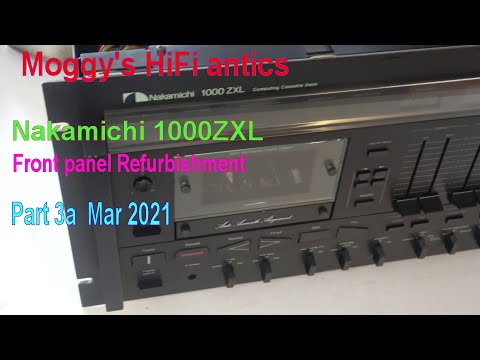 Nakamichi 1000ZXL Repair Part 3a Front Panel disassembly and