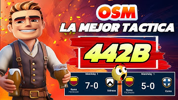 LA MEJOR TACTICA de OSM 2025 con la 4-4-2-B | RESULTADOS INCREÍBLES 7-0