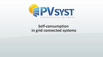 PVsyst 7 - Self Consumption (Grid Connected System)