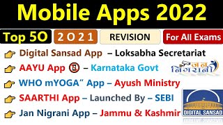 All Apps 2022 Current Affairs | Apps Revision 2021 | Important Apps Current Affairs 2022 | #groupd