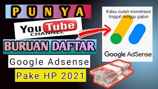 Cara daftar google adsense untuk Chanel youtuber, 2023