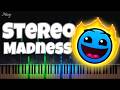 Geometry Dash - "Stereo Madness" | (Piano Tutorial + Sheet Music)