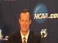 Kevin Sneddon Postgame NCAA Tournament First Round (Vermont 4, Yale 1)