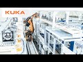 Hier sind die industrie40roboter intelligente automatisierung im kuka werk