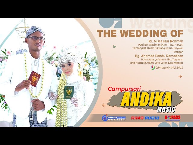 LIVE Campursari ANDIKA Music - RIMA Audio - Wedding NISSA & PANDU (04 Mei 2024) class=