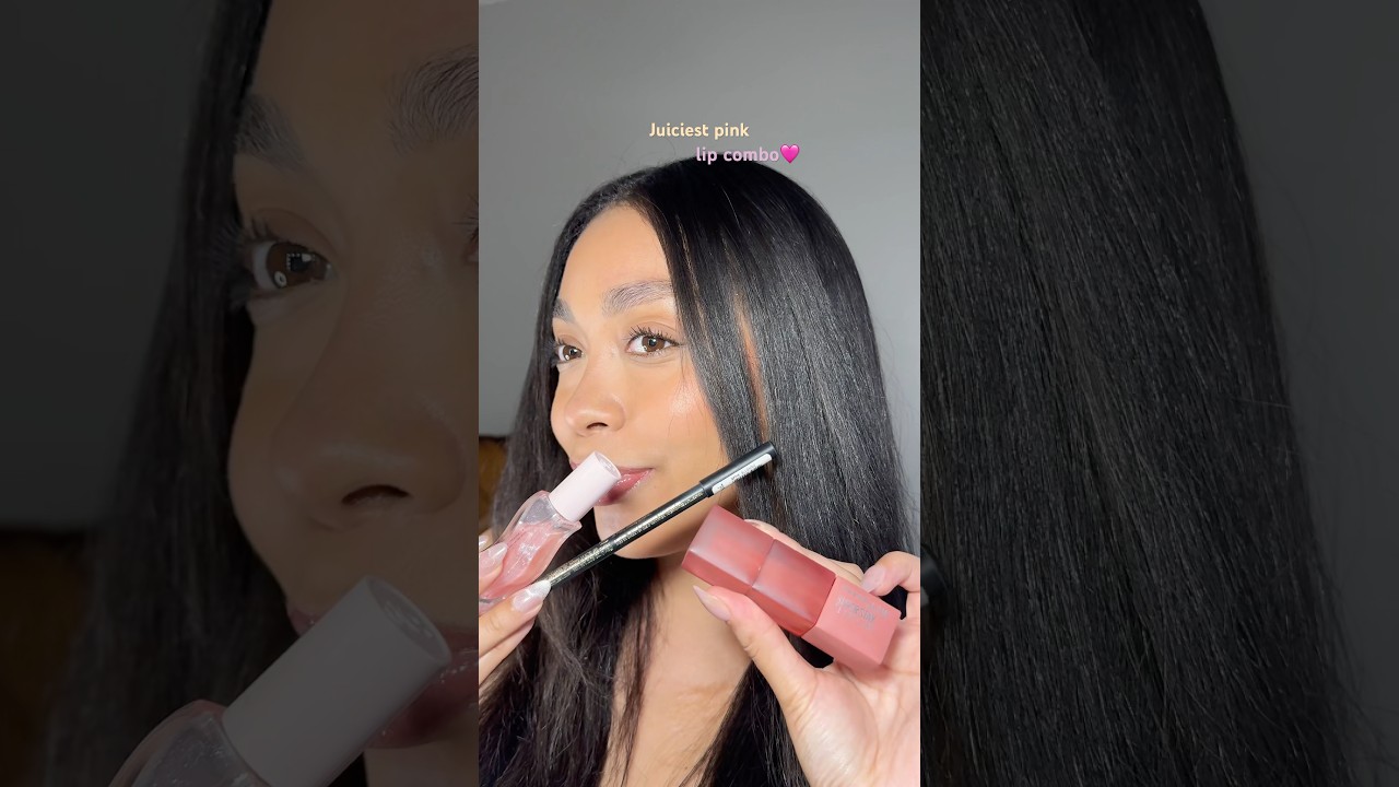 The pink- gloss combo = instant confidence boost ✨💄